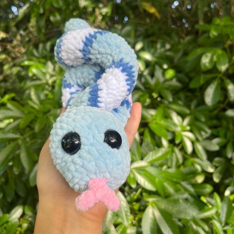 Crochet snake plushie