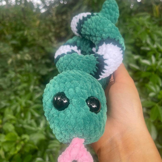 Crochet snake plushie