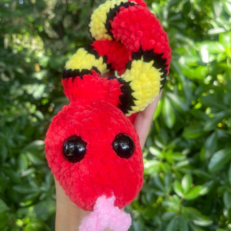 Crochet snake plushie