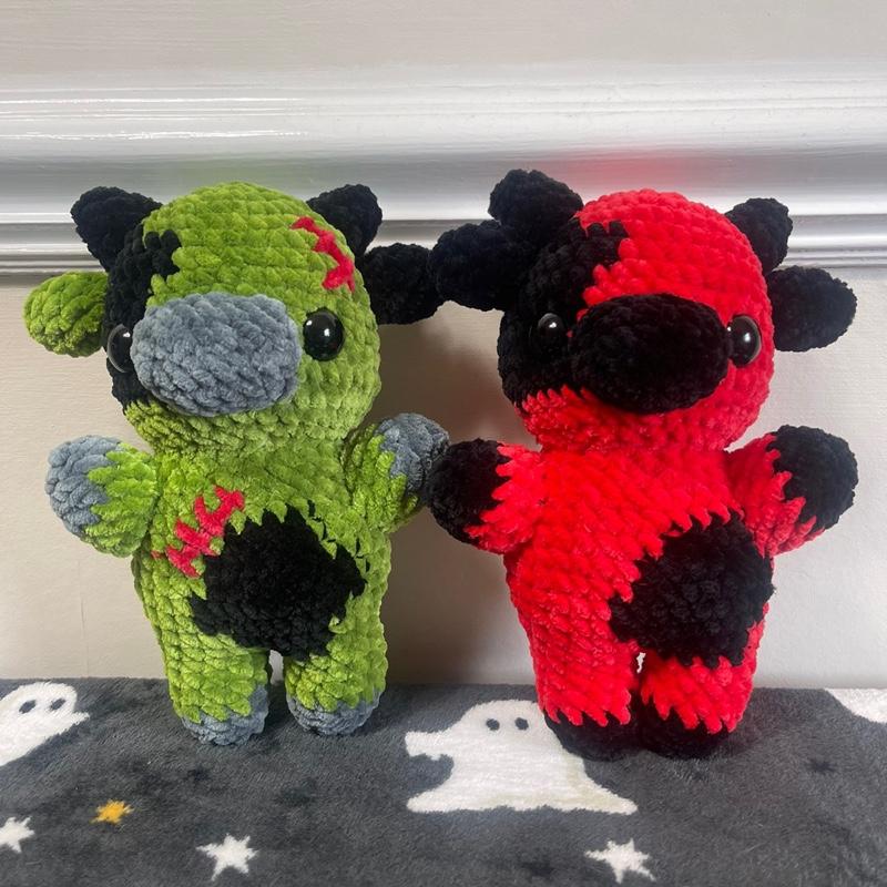 Halloween Crochet Cow