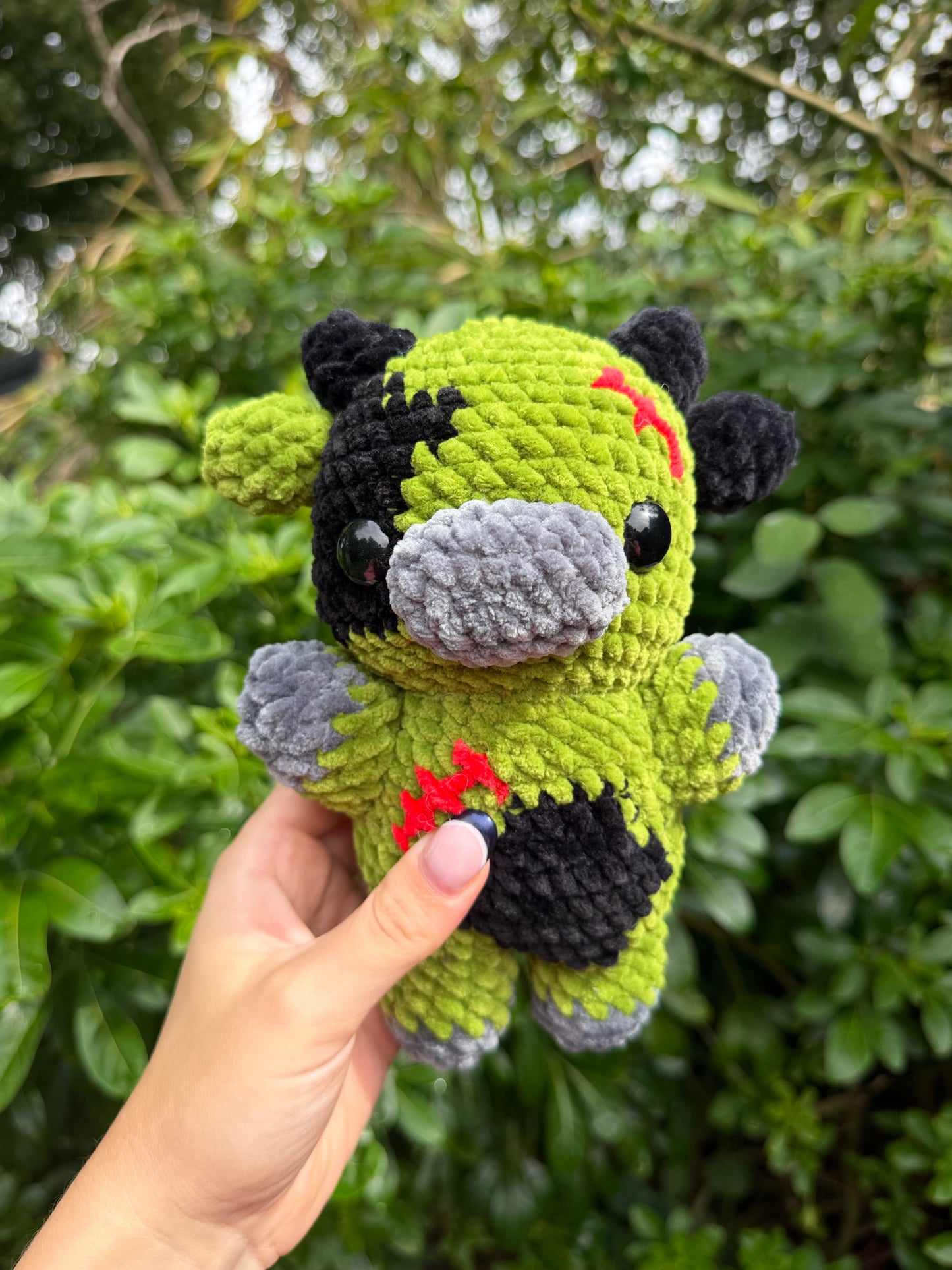 Halloween Crochet Cow