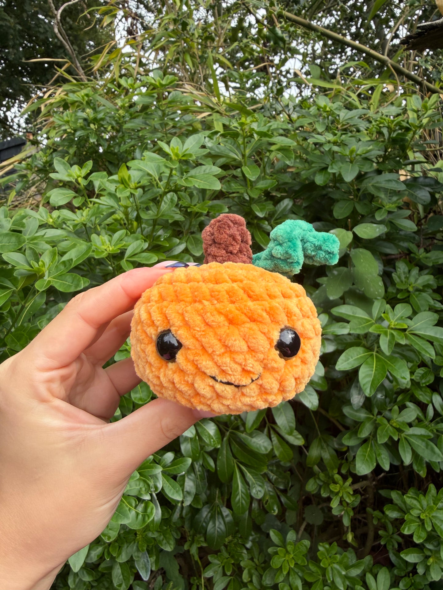 Pumpkin crochet plushie