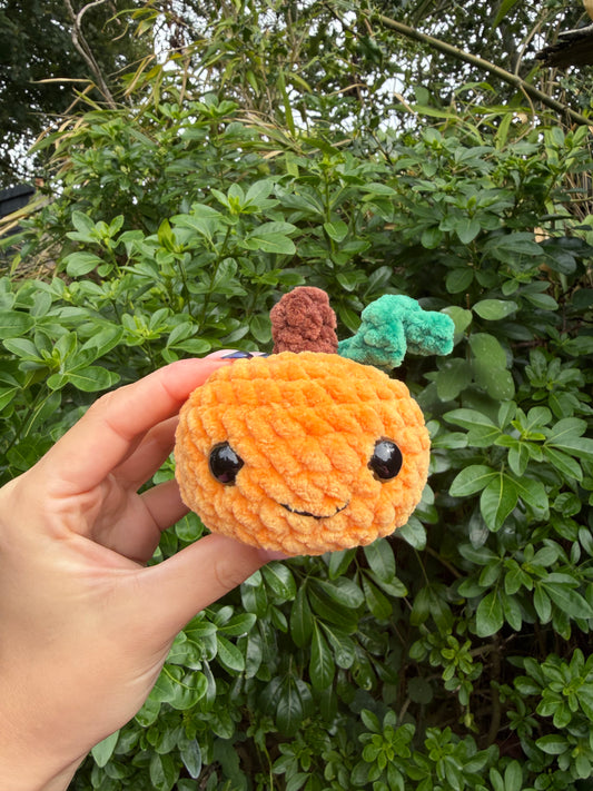 Pumpkin crochet plushie