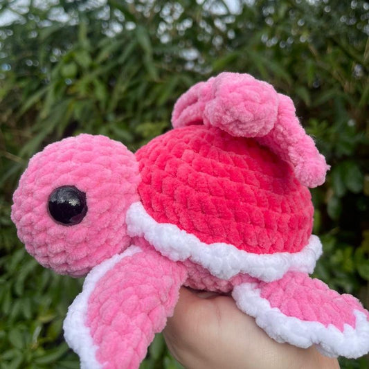 Bow Turtle Plushie - Soft and Cuddly Stuffed Toy for Kids