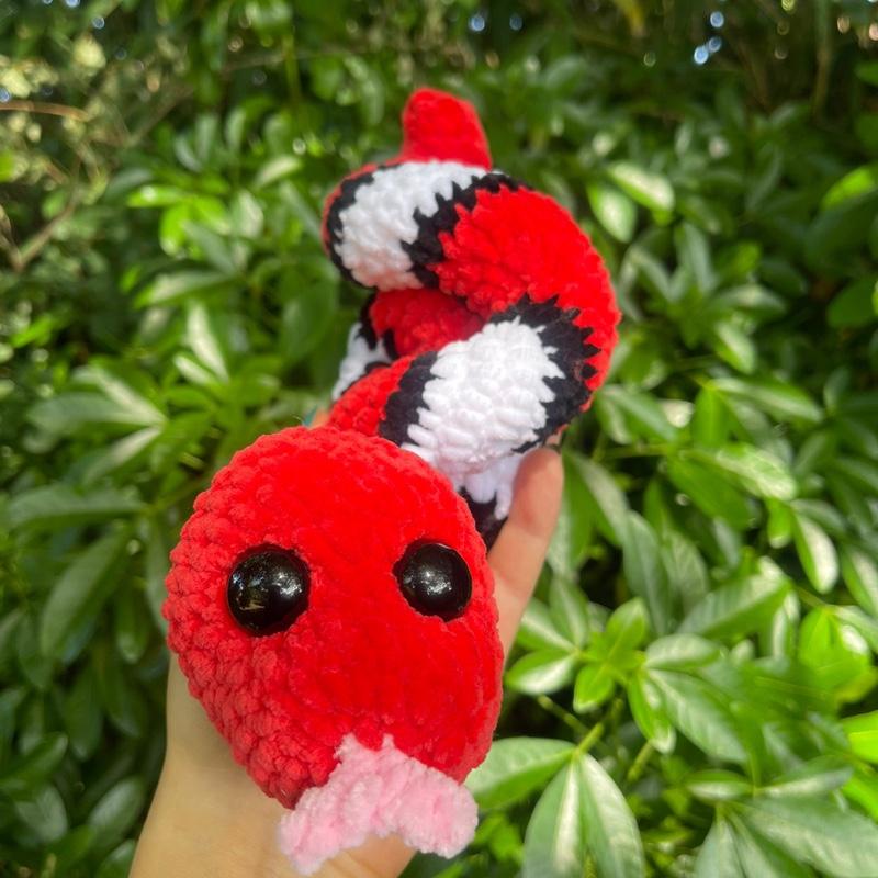 Crochet snake plushie