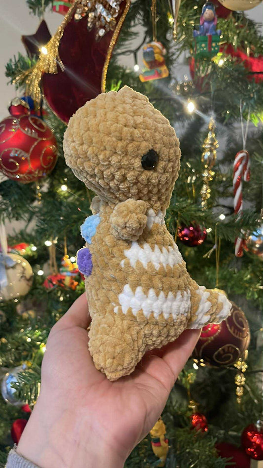 Crocheted Festive Dino