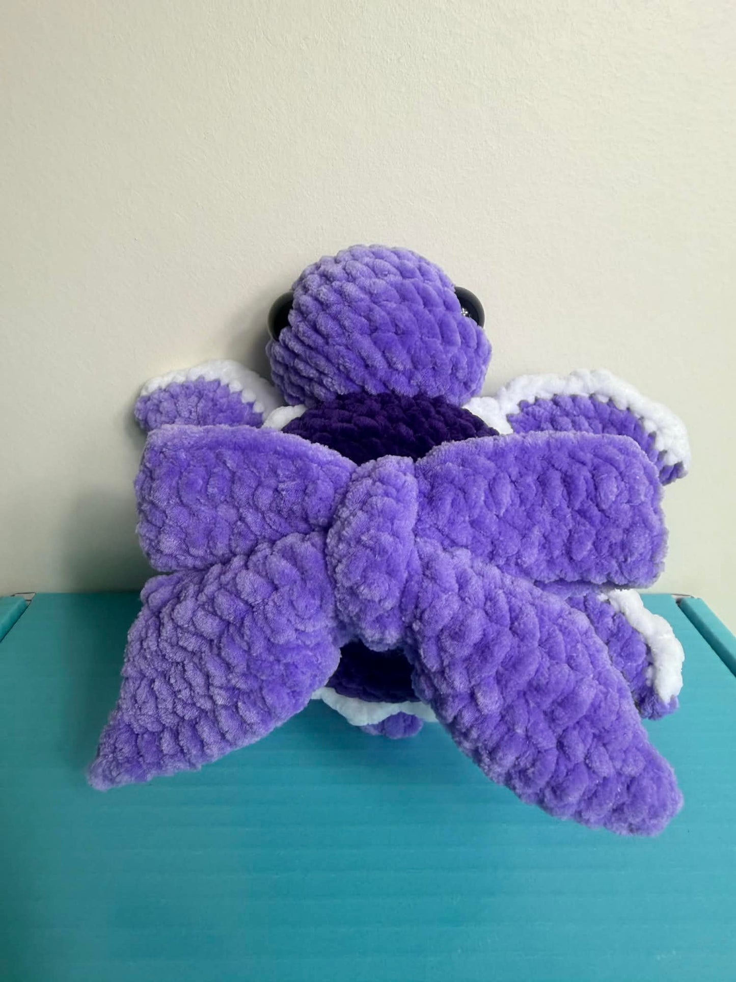 Bow Turtle Plushie - Soft and Cuddly Stuffed Toy for Kids