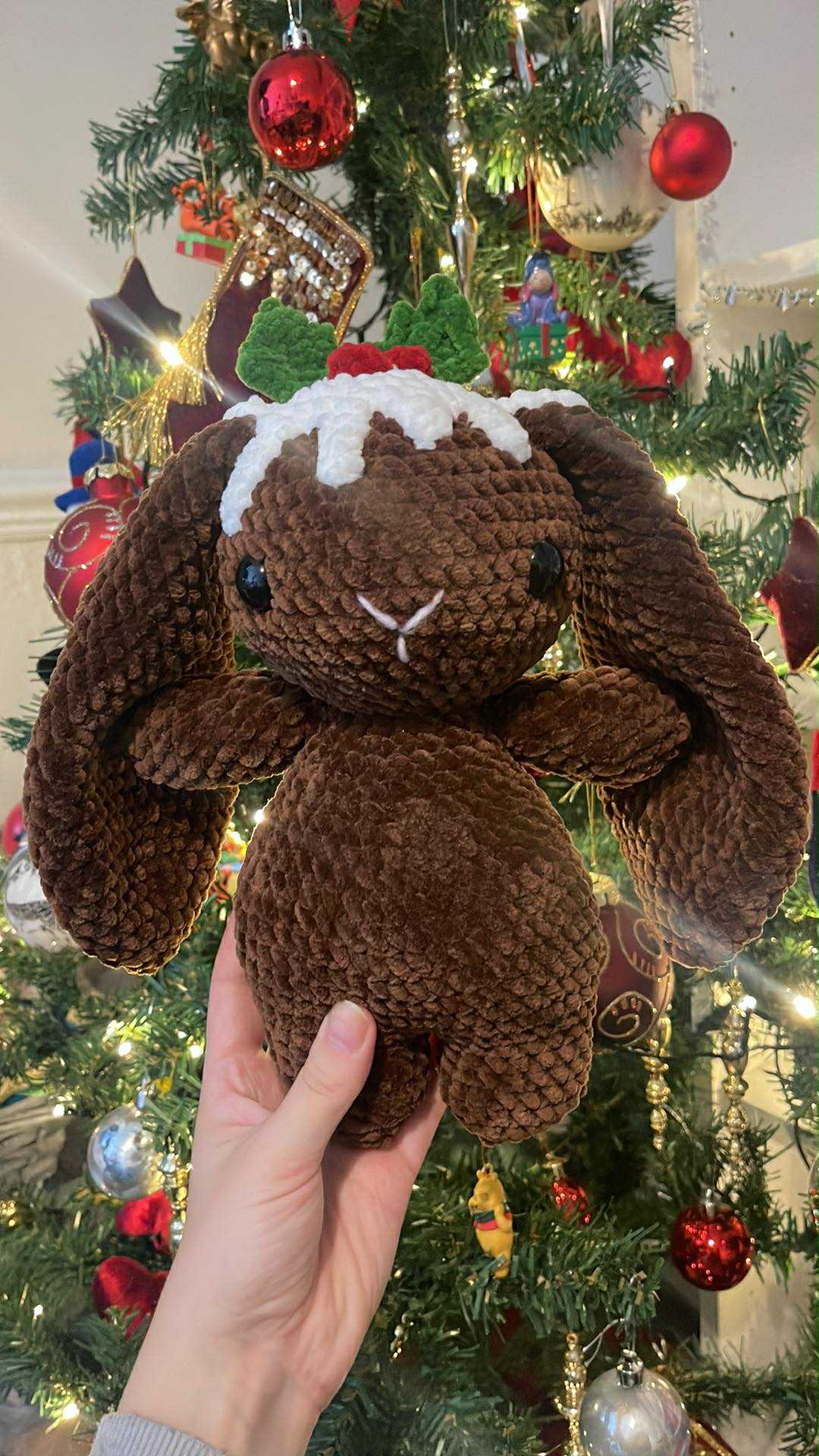 Crocheted Festive Bunny
