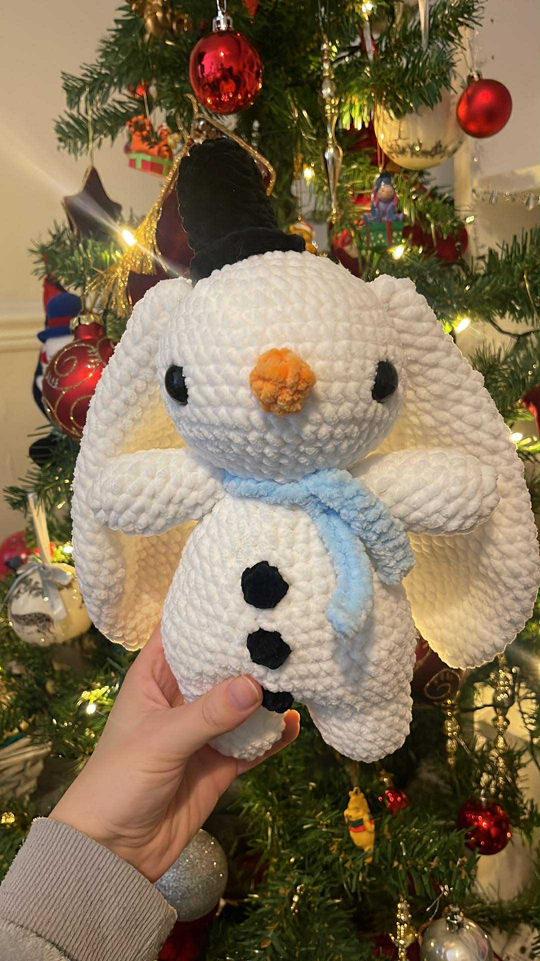 Crocheted Festive Bunny